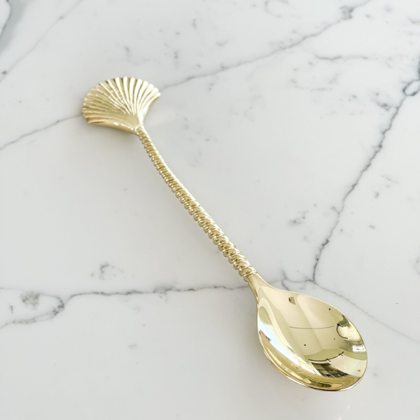 Clam Shell Dessert Spoon